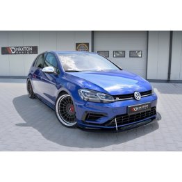 Накладки сплиттеры на пороги на Volkswagen Golf VII R рестайл